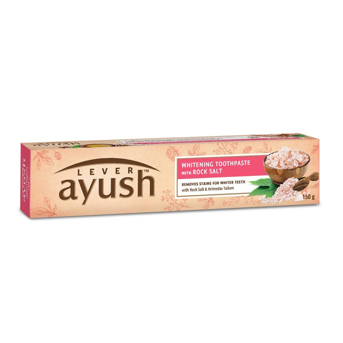 Ayush Whitening Toothpaste - Rock Salt, 80g