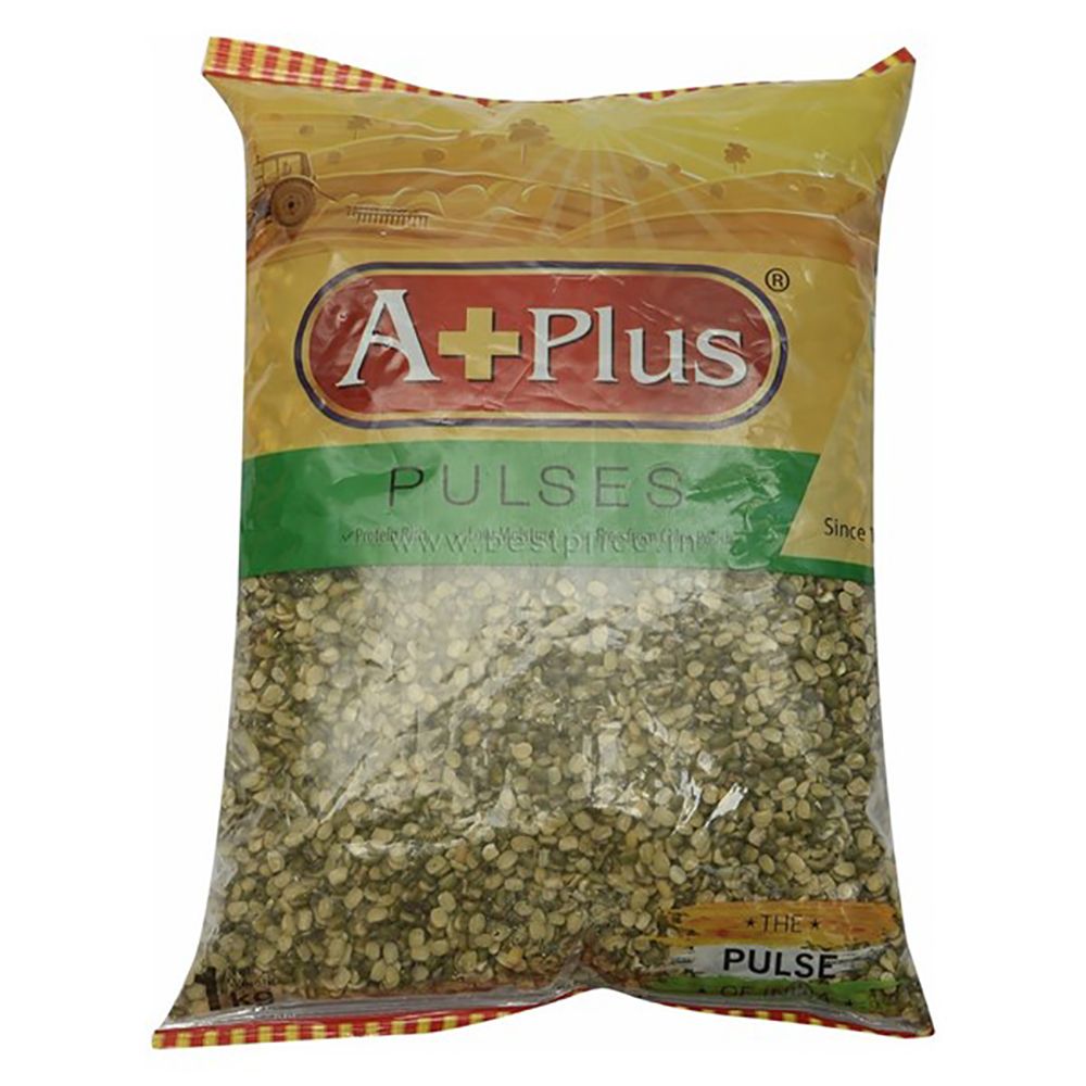 A+Plus Green Moong Dal - Chilka, 1kg