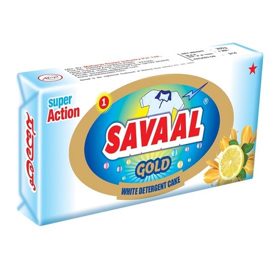 Savaal White Detergent Bar - Gold, 250g