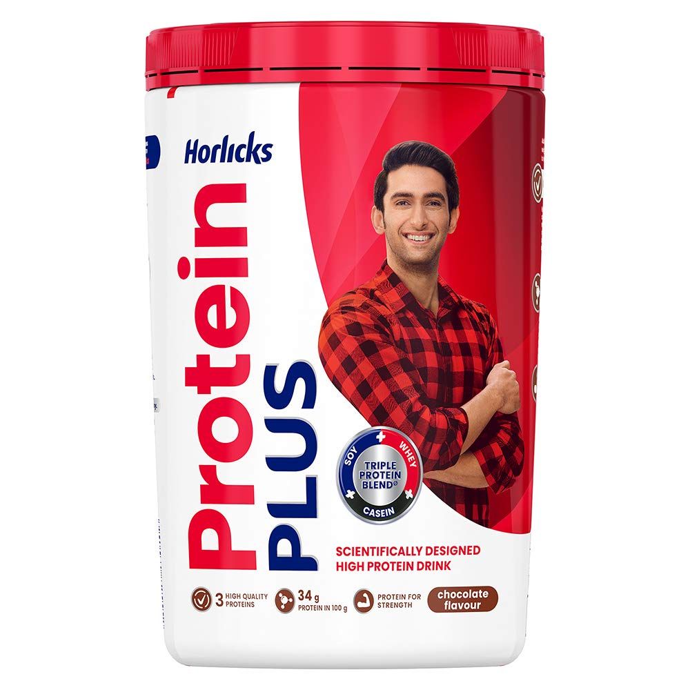 Horlicks Protein Plus Health Drink Jar - Chocolate, 400g