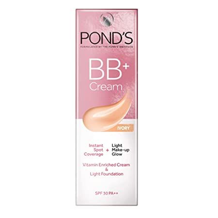 Ponds BB+ Cream Instant Spot Coverage + Light Makeup Glow - Ivory, 18g