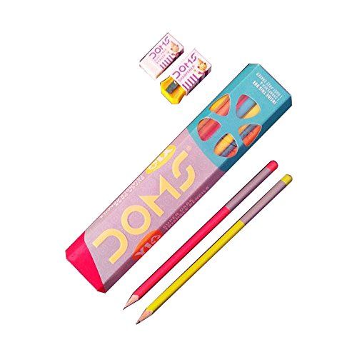 Doms Y1 Extreme Triangle Dark Pencil Box, 10pc (7932)