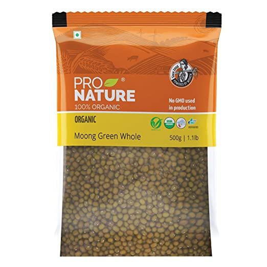 Pro Nature Moong Green Whole, 500g