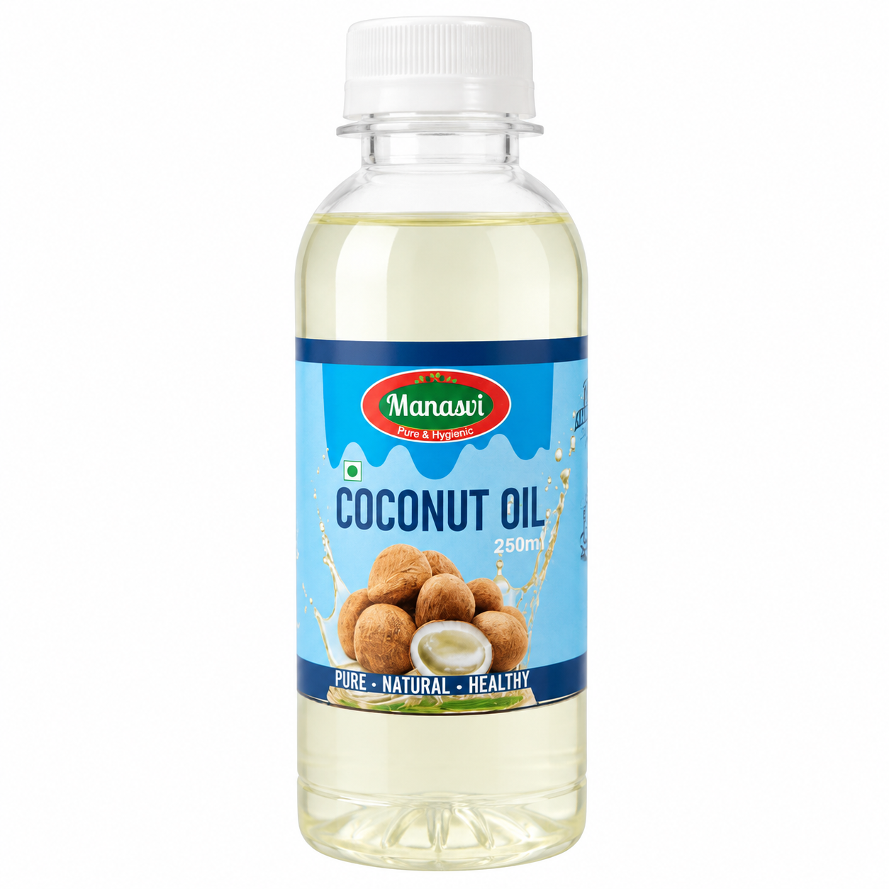 Manasvi Coconut Oil PET Bottle , 250ml