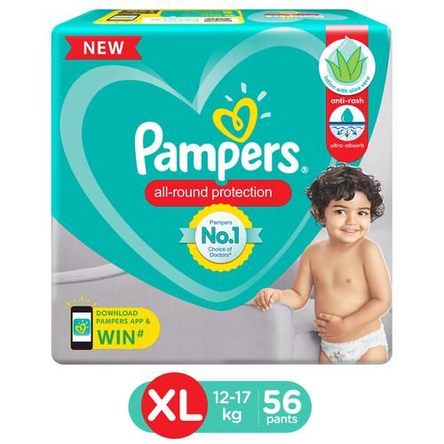 Pampers Pant Style Diapers - XL, 56pc