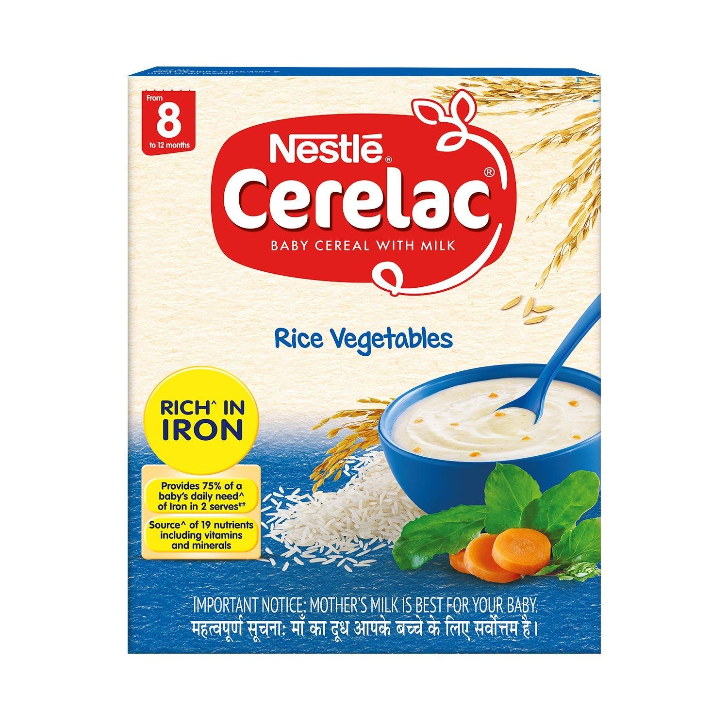 Nestle Cerelac Stage-2 Baby Cereal - Rice Vegetables, 300g