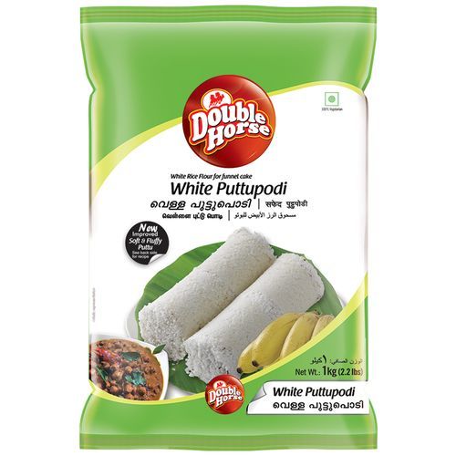 Double Horse Puttu Podi - White, 1kg