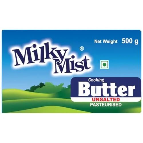 Milky Mist Cooking Butter Carton - Unsalted, 500g