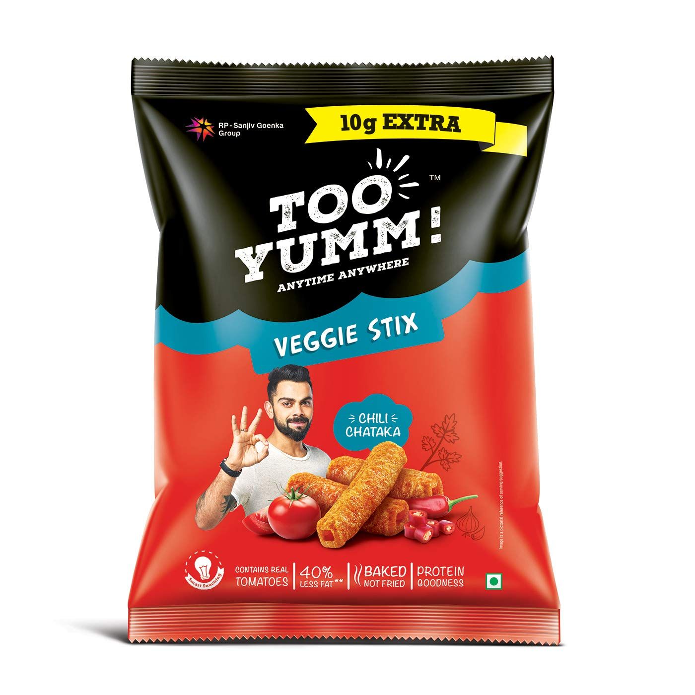 Too Yumm! Veggie Stix - Chilli Chatka, 80g