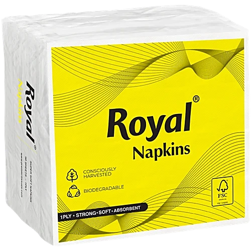 Premier Royal Tissue Napkins, 1 Ply, 1pc (90 Pulls)