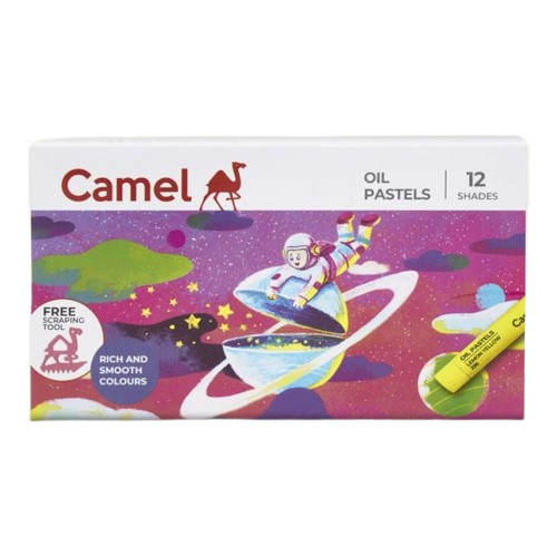 Camel Student Oil Pastels - Assorted, 12 Shades