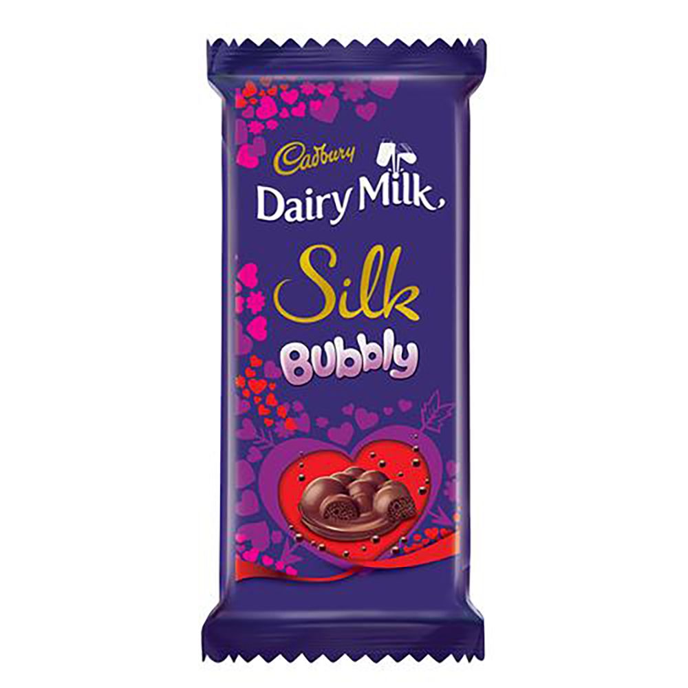 Cadbury Dairy Milk Silk Bubbly Chocolate - Valentine, 120g