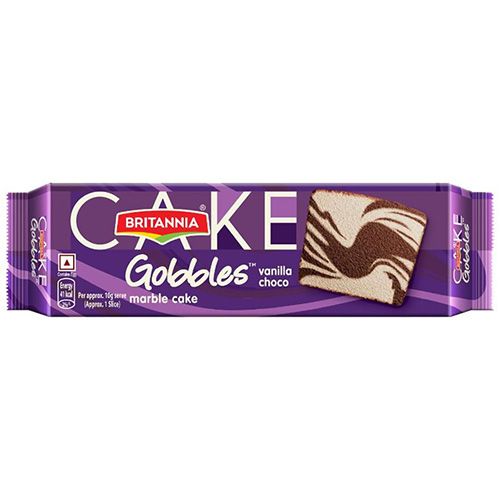 Britannia Gobbles Vanilla Choco Marble Cake, 110g