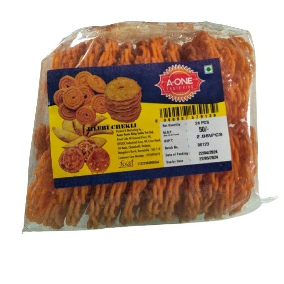 A-One Chekli Pouch - Jilebi, 24pc