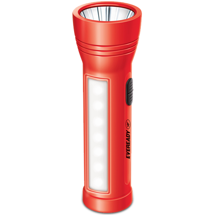 Eveready Digiled 1W Rechargeable Flash Light Torch  Red, DL 82, 1pc
