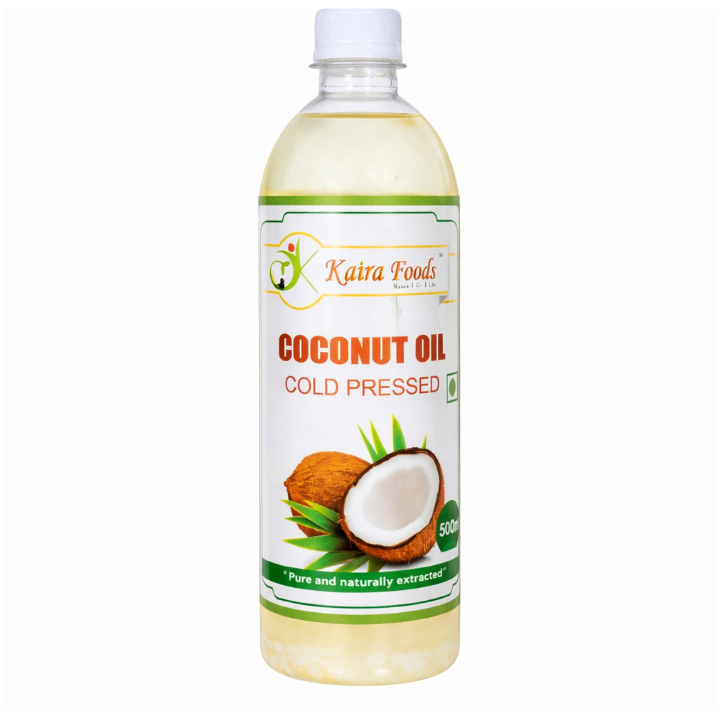 Kaira Foods Cold Pressed Coconut Oil PET Bottle, 500ml