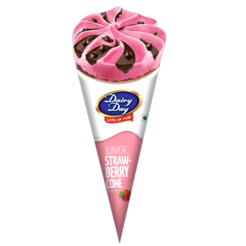 Dairy Day Cone Junior Ice Cream - Strawberry, 65ml