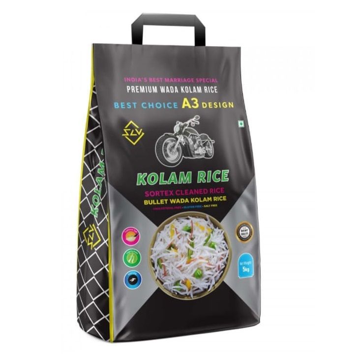 SLV Bullet Sortex Cleaned Wada Kolam Rice Bag, 10kg