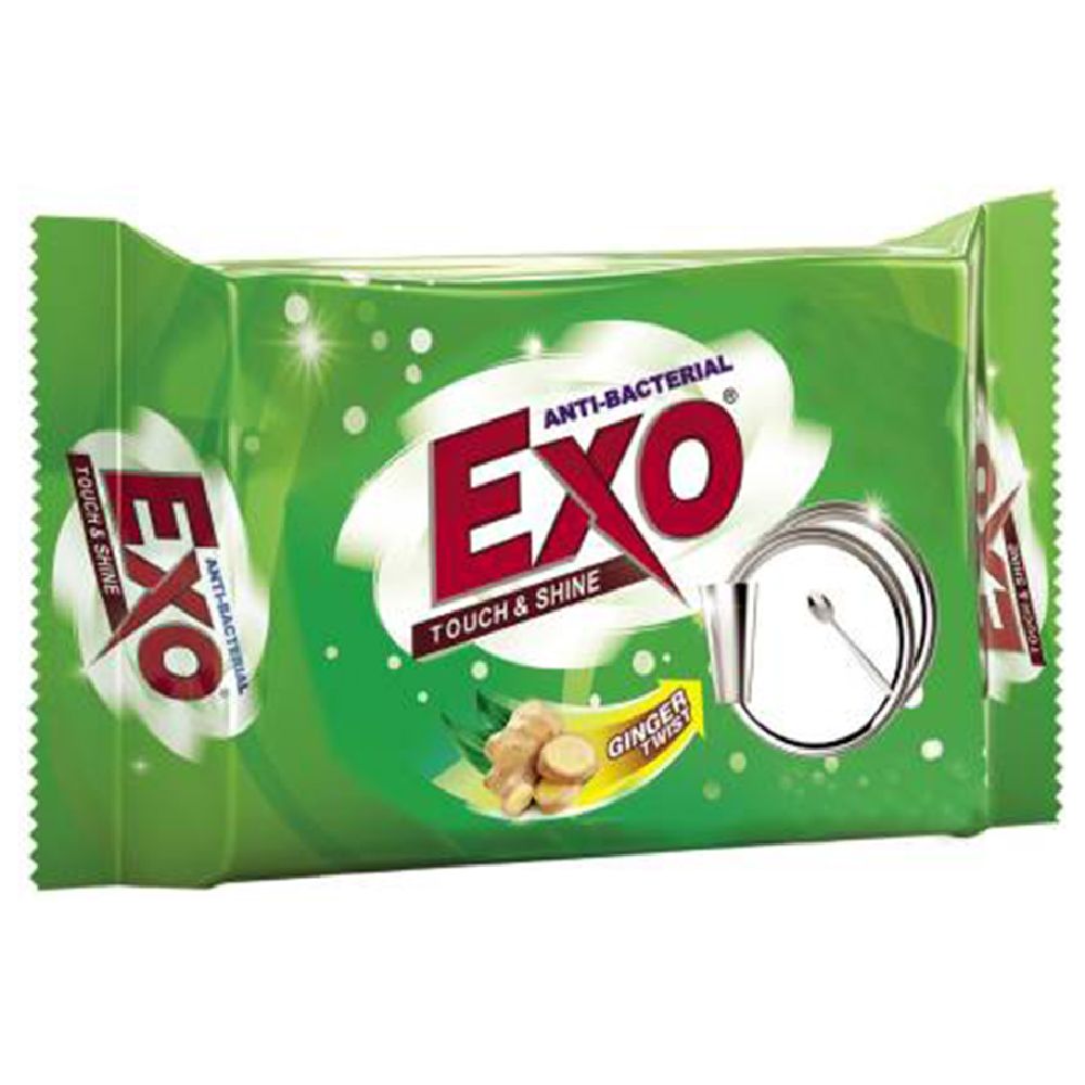Exo Touch & Shine Dishwash Bar - Ginger Twist, 140g