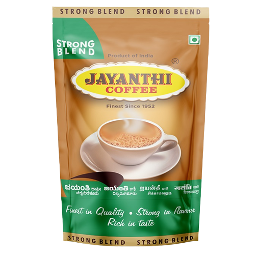Jayanthi Filter Coffee Powder Standy Pouch - Strong Blend, 250g (65% Coffee 35% Chicory)