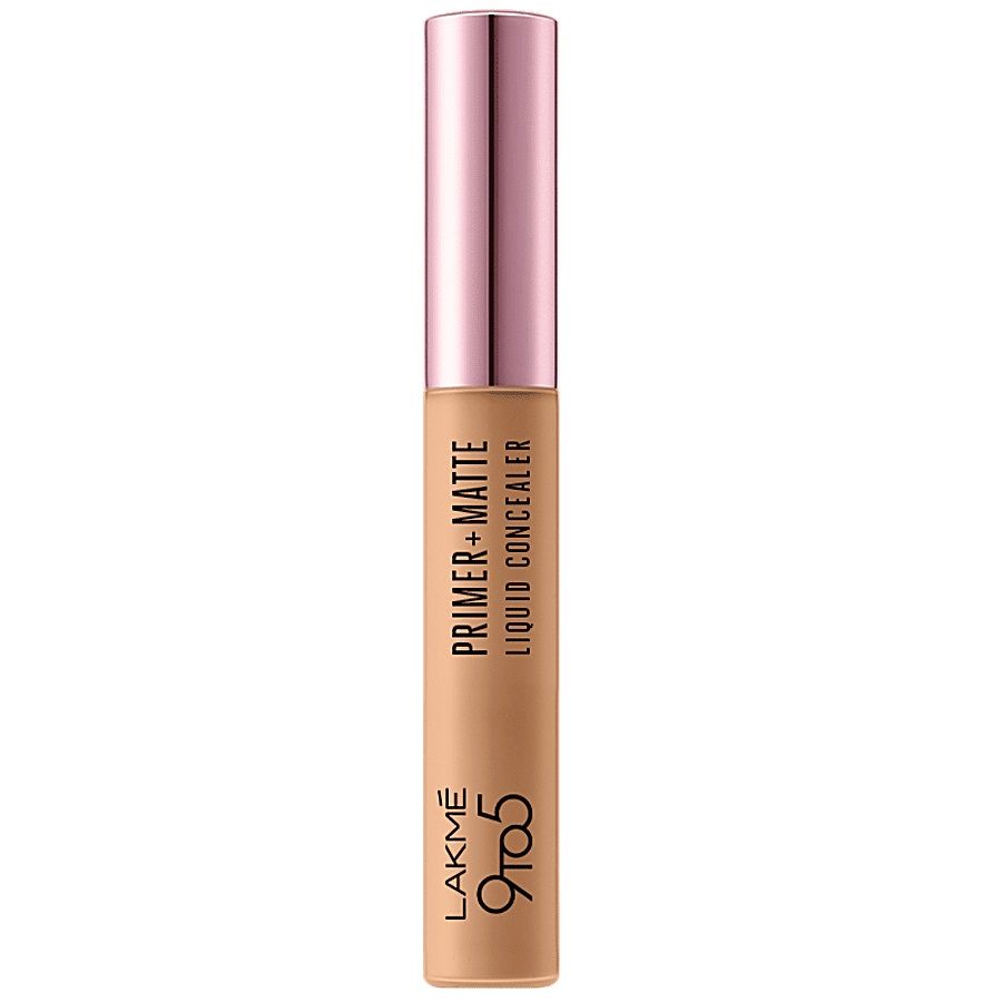Lakme 9 to 5 Primer + Matte Liquid Concealer - 24 Beige, 5.4ml - OFFER Eye Liner Free