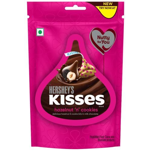 Hershey's Kisses Chocolate - Hazelnut N Cookies, 33.6g
