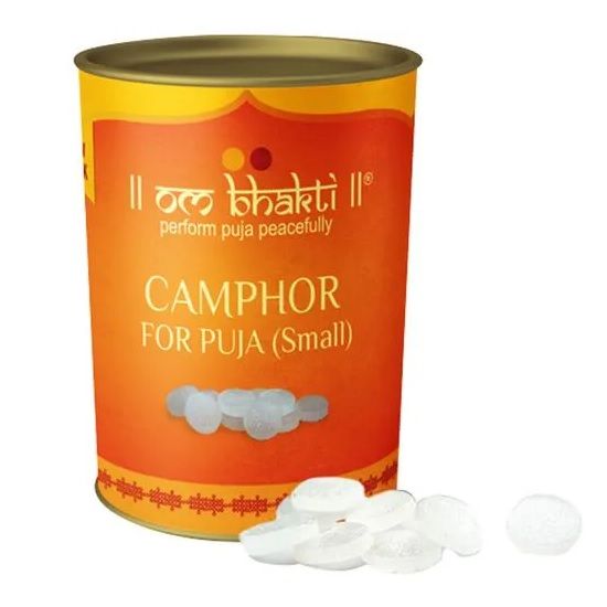 Om Bhakti Pure Camphor For Puja - Small, 75pc