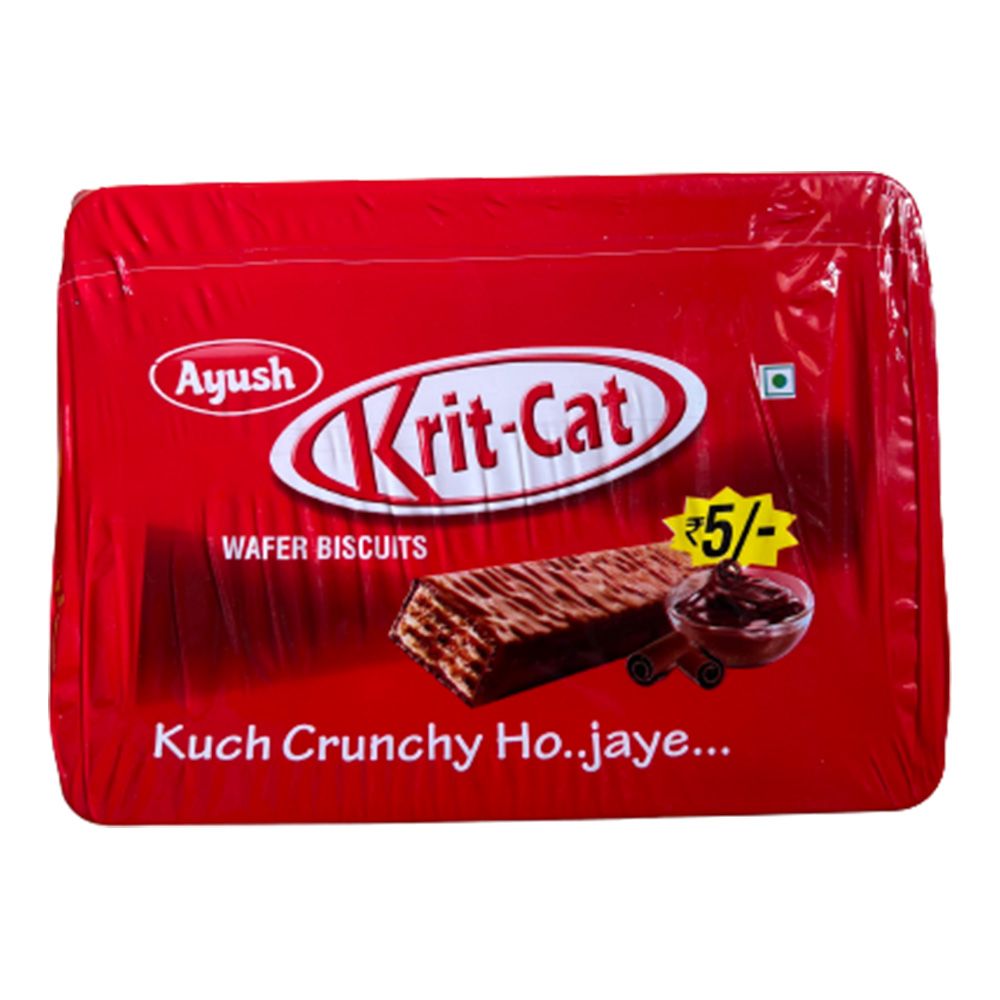 Ayush (Rs.5) Krit Kat Wafer Biscuit, 16g (40pcs)