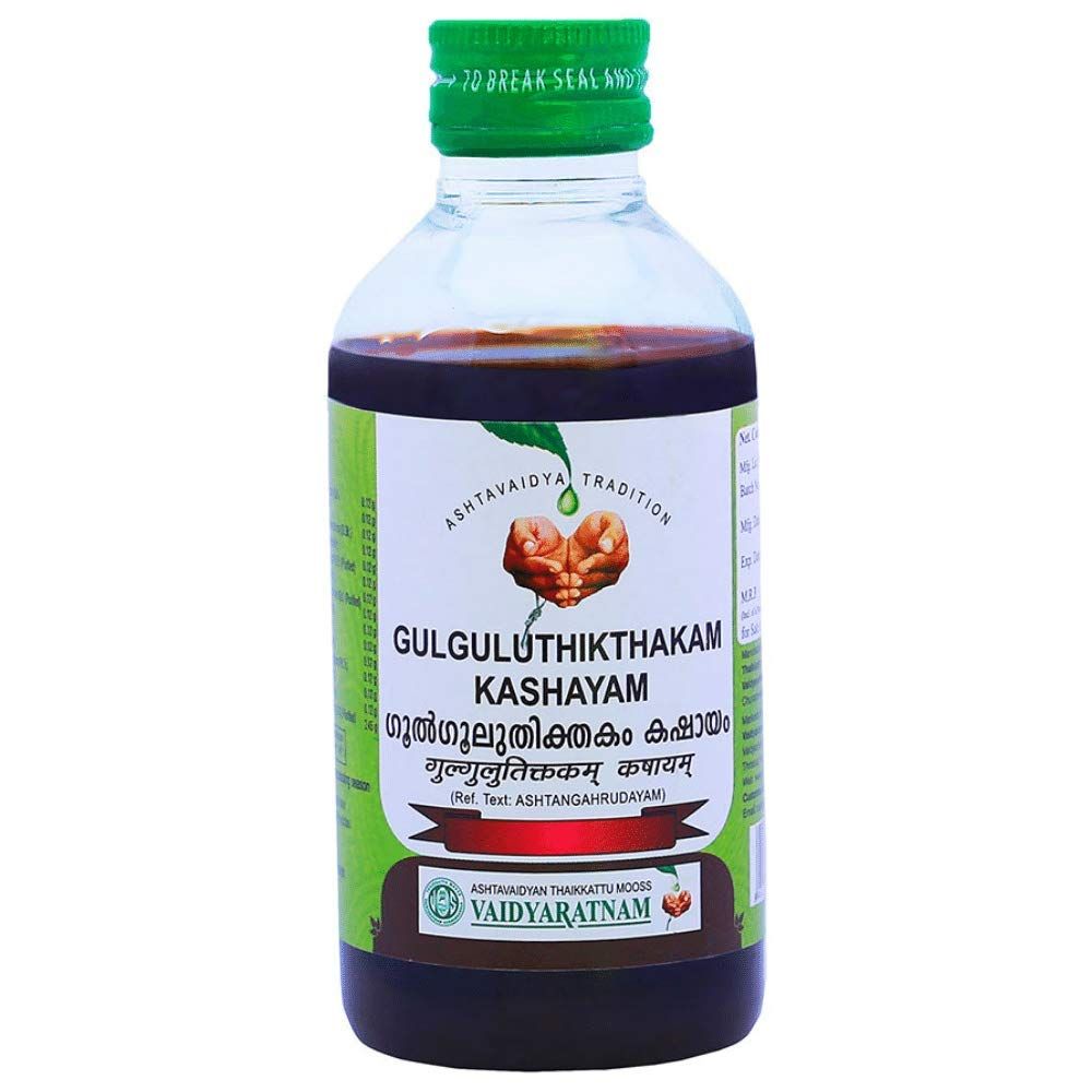 Vaidyaratnam Kashayam - Gulguluthikthakam, 200ml