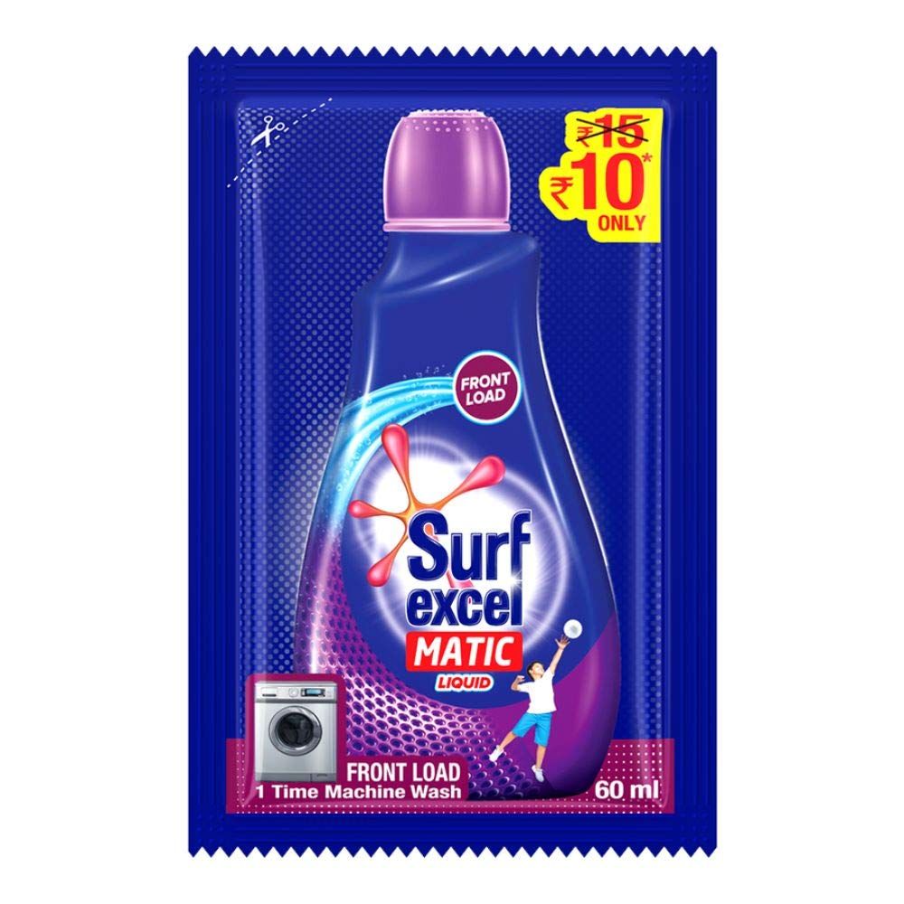 Surf Excel Matic Liquid Pouch - Front Load, 50ml