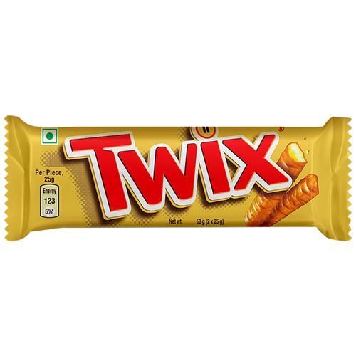 Twix Chocolate Bar, 50g