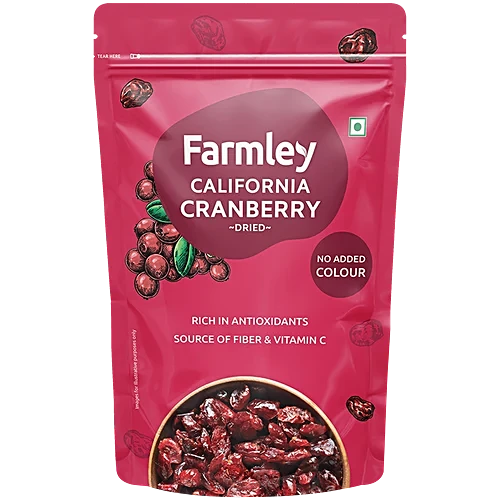 Farmley California Cranberries Pouch - Dried, 200g