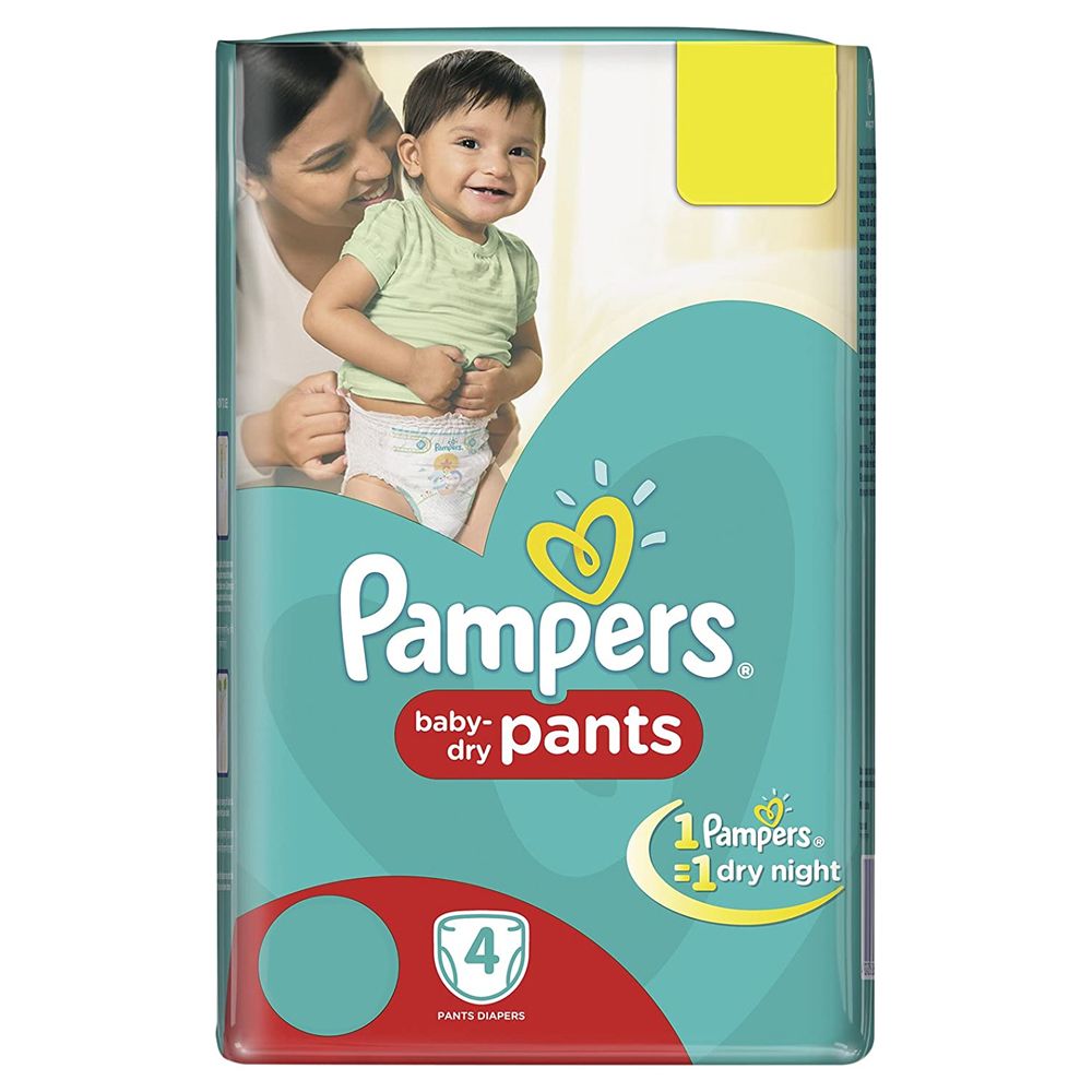 Pampers Happy Skin Baby Diaper Pants - S, 4pc