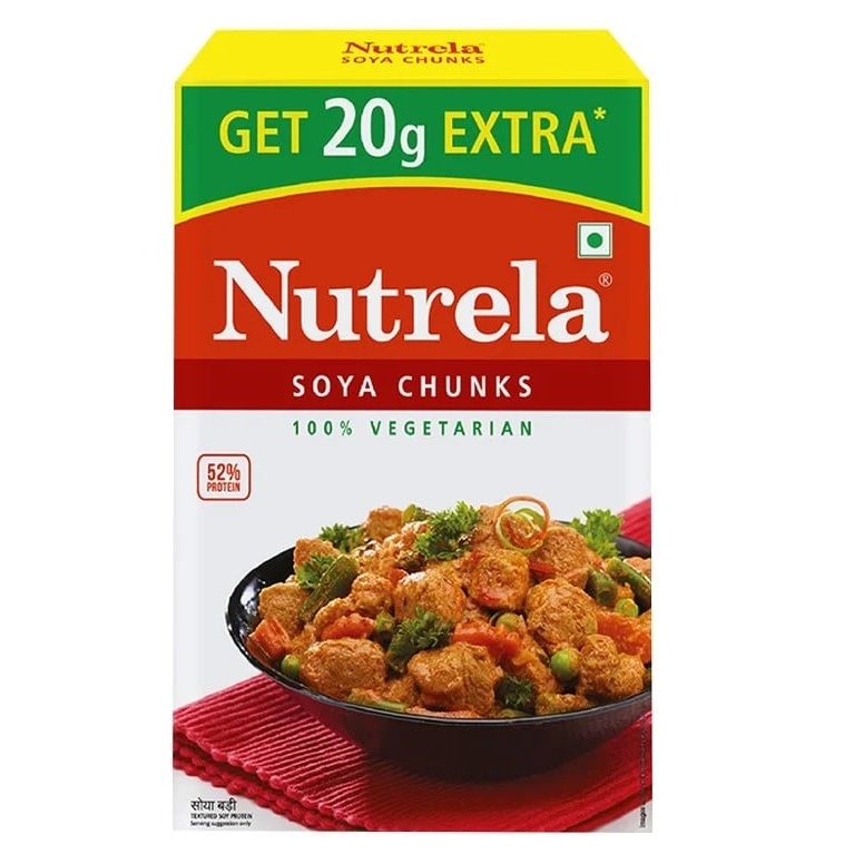 Nutrela Soya Chunks Carton, 200g