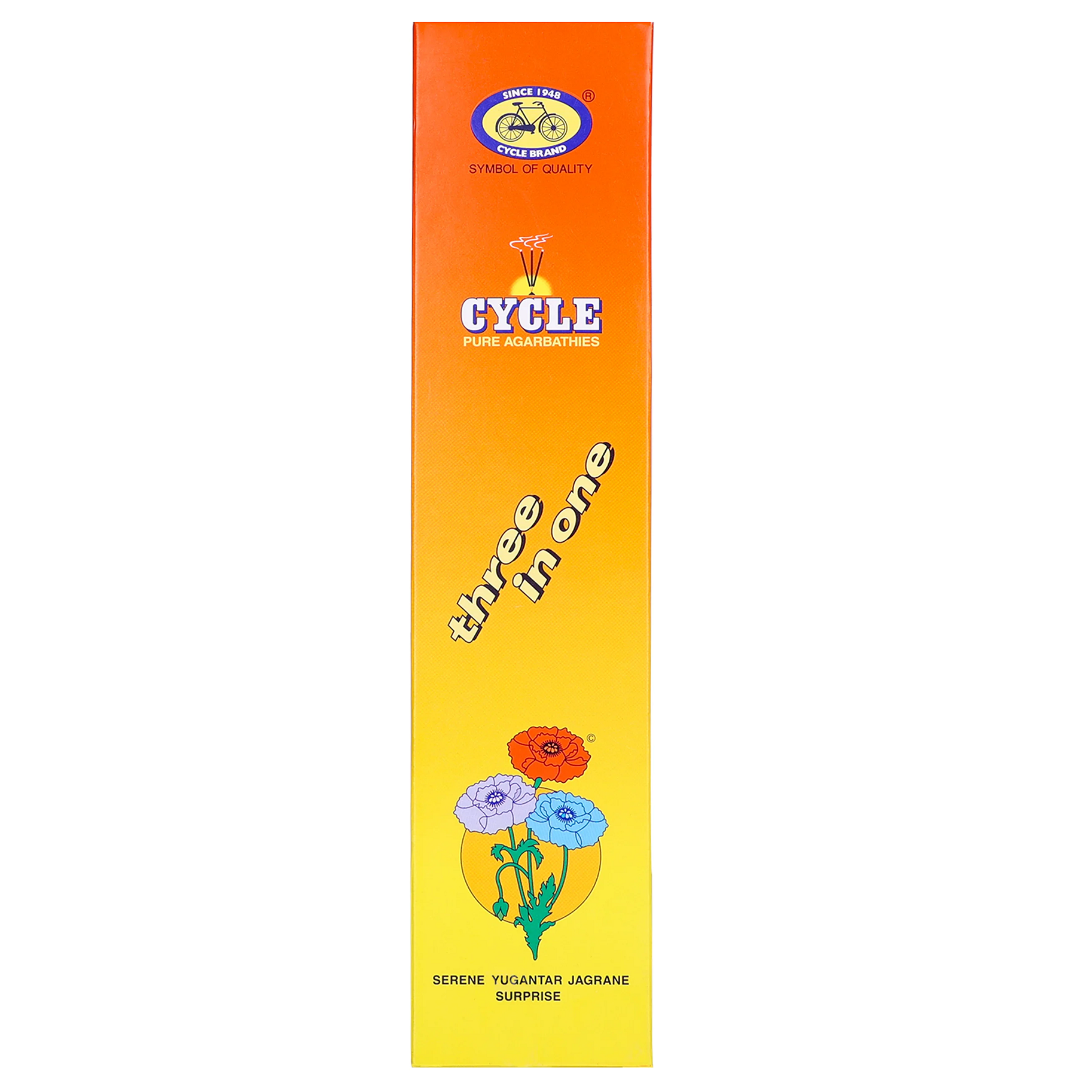 Cycle 3 in 1 Pure Agarbatti, 58g