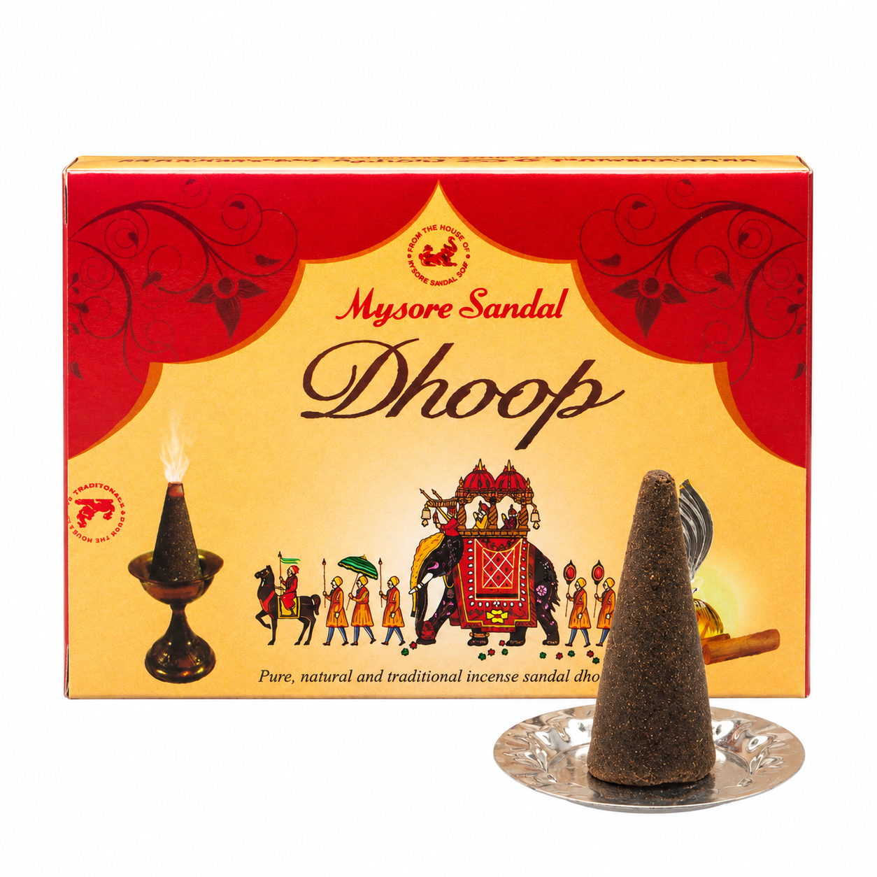Mysore Sandal Dhoop Cones, 20pc