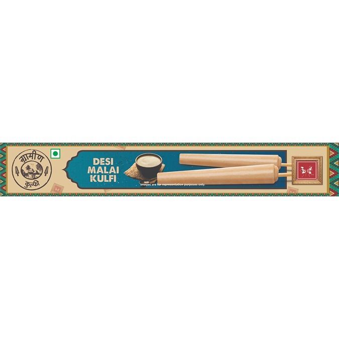 Grameen Kulfi Ice Cream Stick - Desi Malai, 70ml