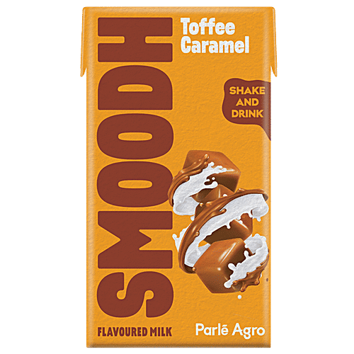 Smoodh Flavoured Milk Tetra Pack - Toffee Caramel, 80ml