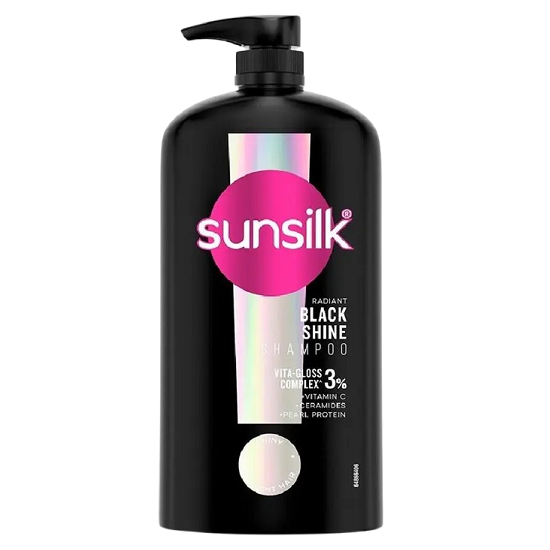 Sunsilk Shampoo - Radiant Black Shine, 1L