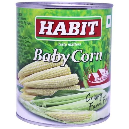 Habit Baby Corn Tin - Crispy Farm Fresh, 800g