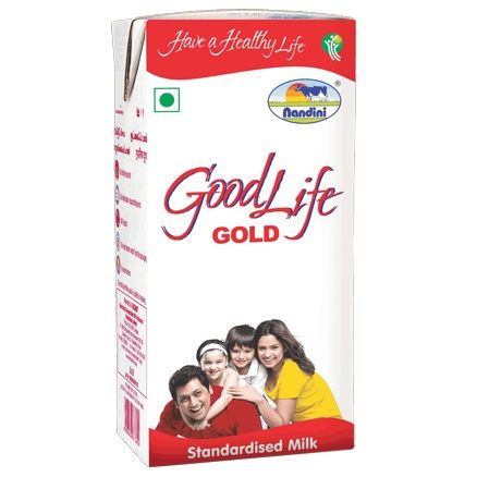 Nandini Goodlife Carton - Gold Milk, 1L