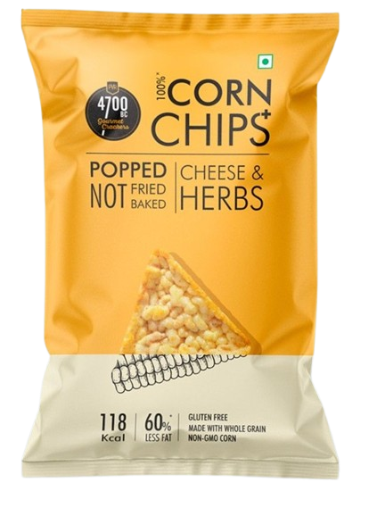 4700BC Corn Chips + Cheese & Herbs, 55g