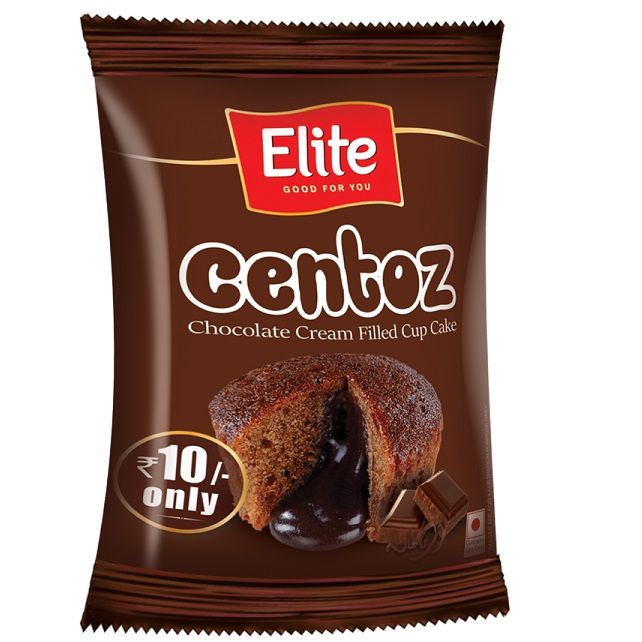 Elite Centoz Cream Filled Cup Cake - Chocolate, 30g