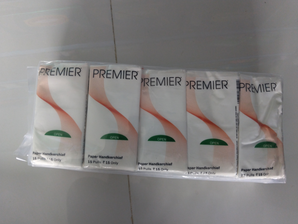 Premier Tissue Papper / Handkerchief - 2 Ply, 300 Pulls (Set of 10) (20cm x 20cm)