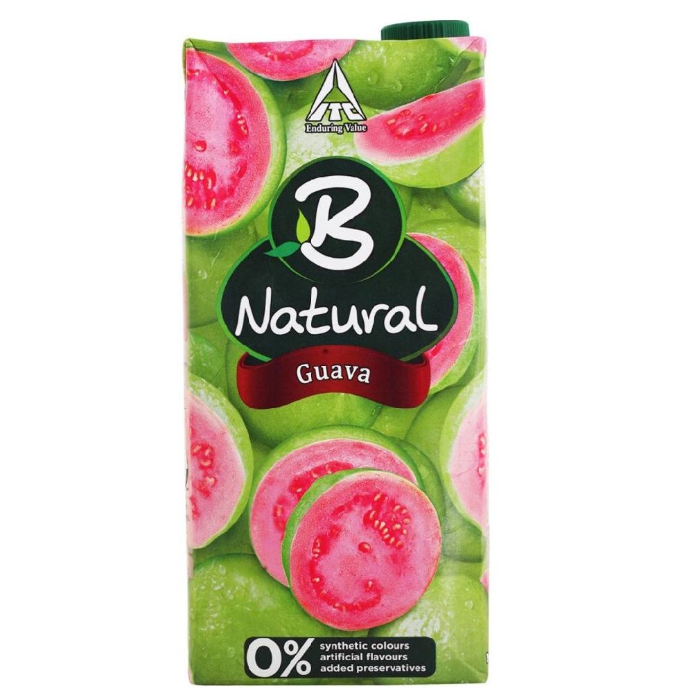 B Natural Fruit Juice Tetra Pack - Guava, 1L