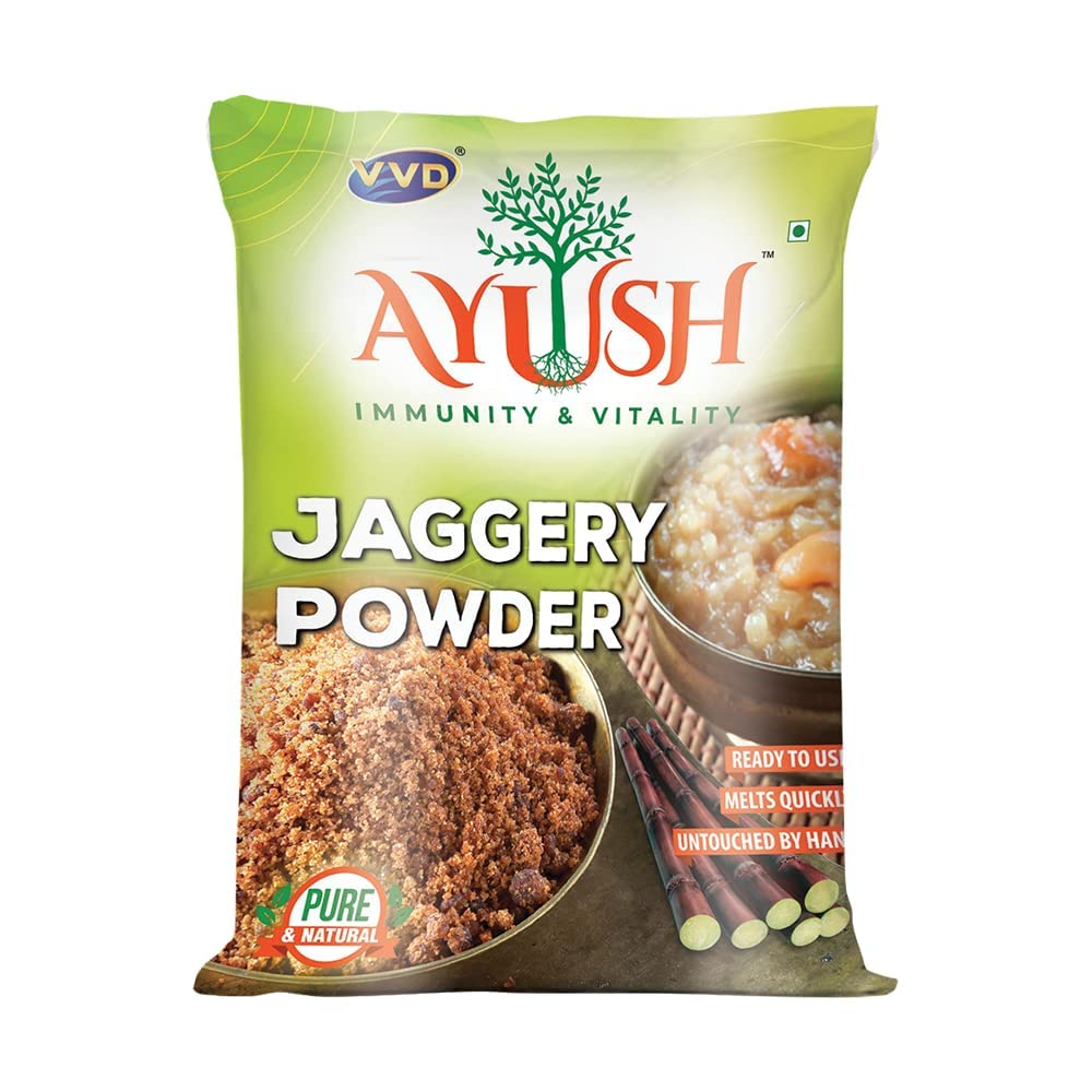 VVD Ayush Jaggery Powder Pouch, 500g
