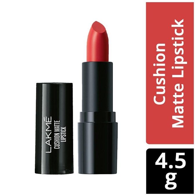 Lakme Cushion Matte Lipstick - Red Blaze, 4.5g