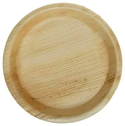 Disposable Areca Palm Leaf Round Plate, 10pc (12 inch)