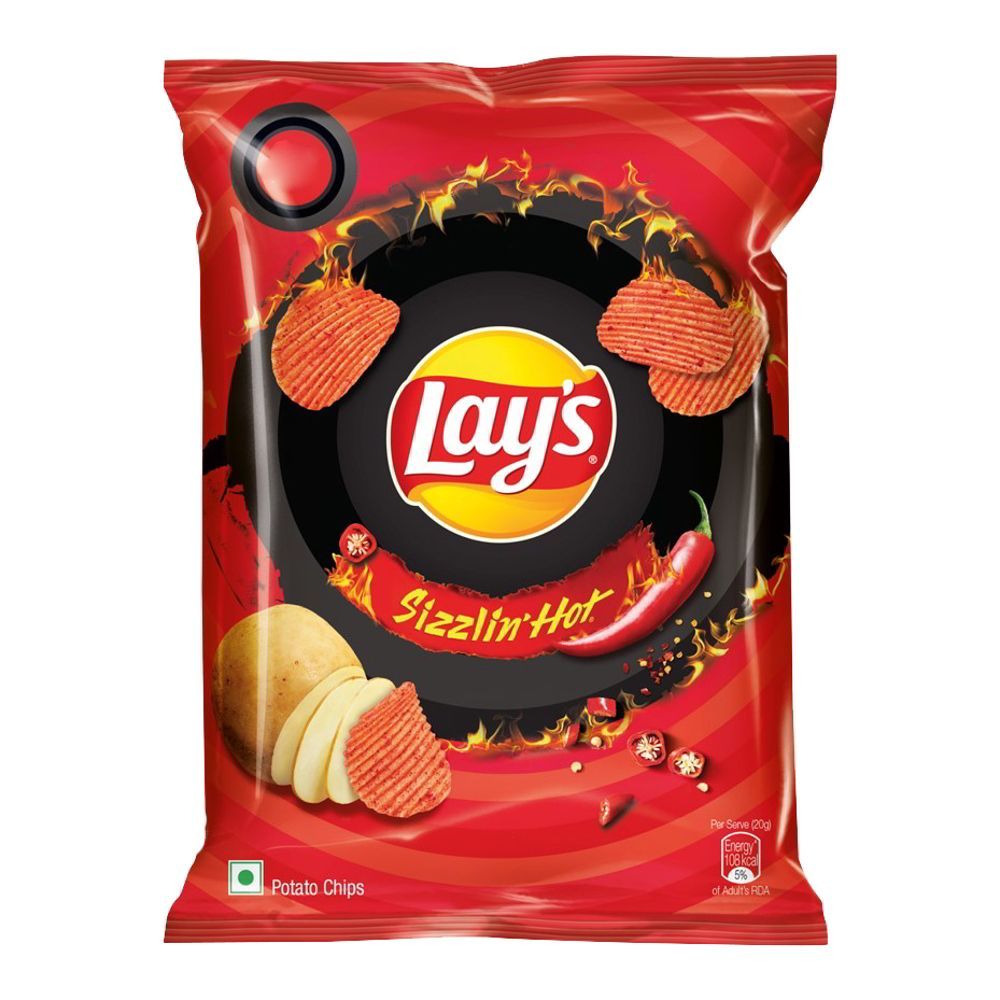 Lays Potato Chips - Sizzlin Hot, 50g (IIA)