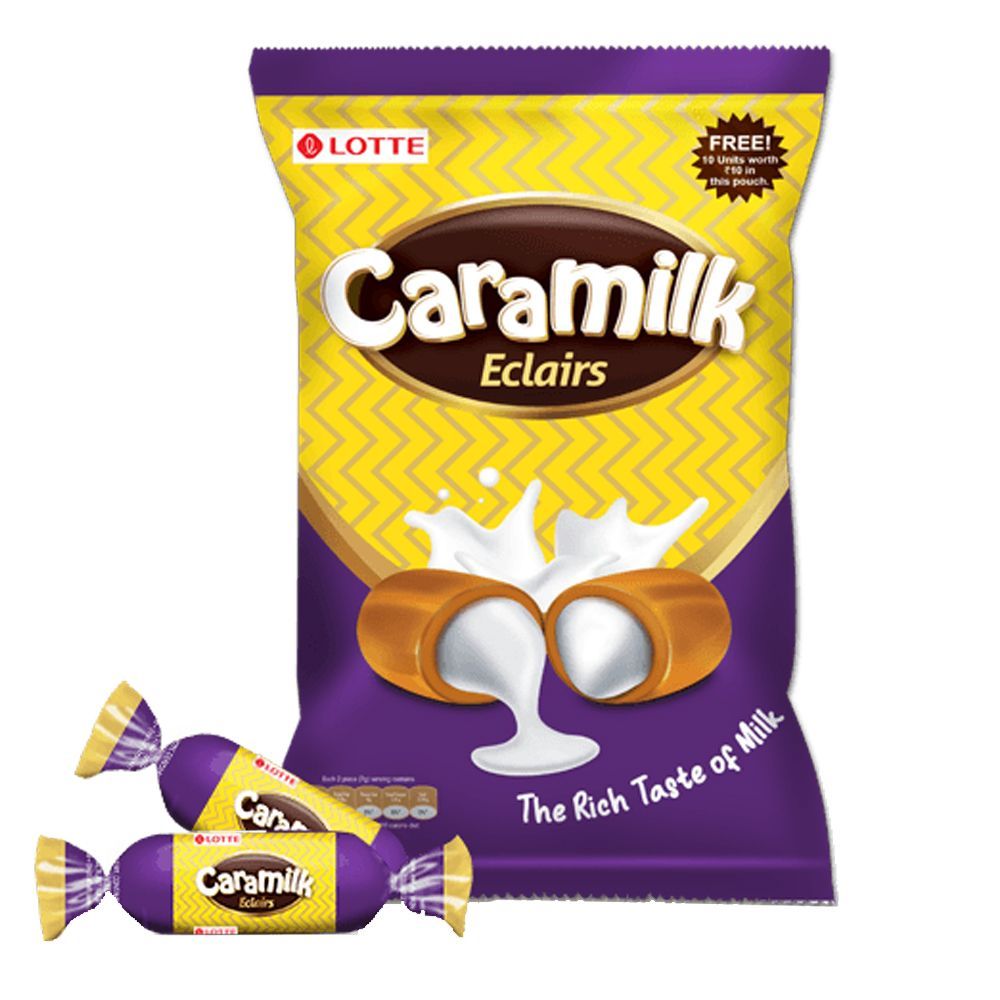 Lotte (Re.1) Candy Pouch - Caramilk Eclairs, 3.4g (100pc)